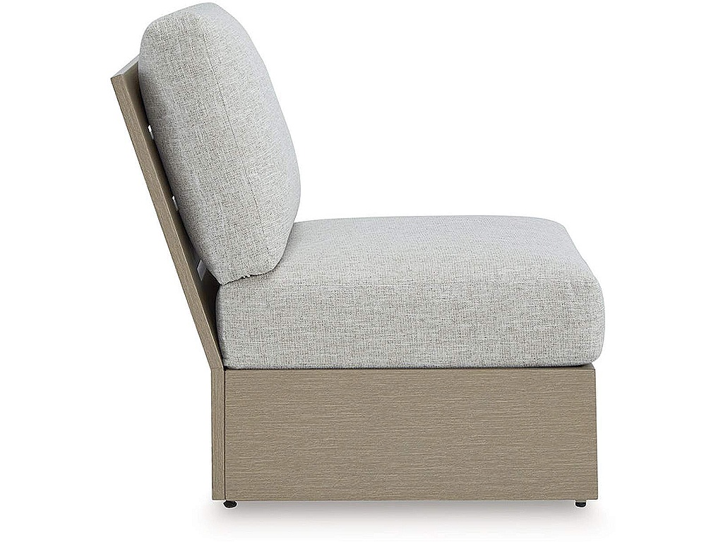 Kimpton Isle Outdoor Armless Chair with Cushion - image 3