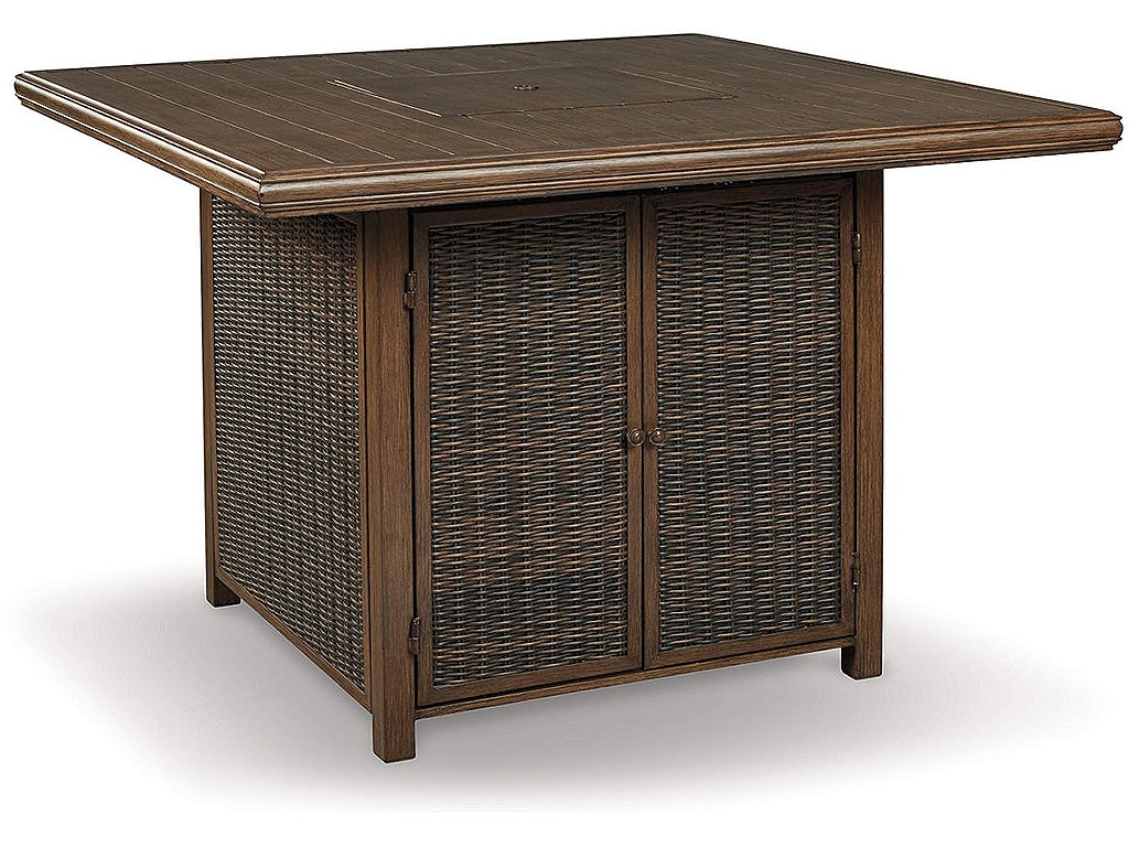 Paradise Trail Outdoor Counter Height Dining Table with 6 Barstools - image 12