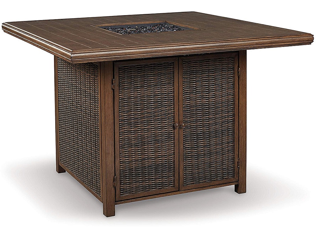 Paradise Trail Outdoor Counter Height Dining Table with 6 Barstools - image 11