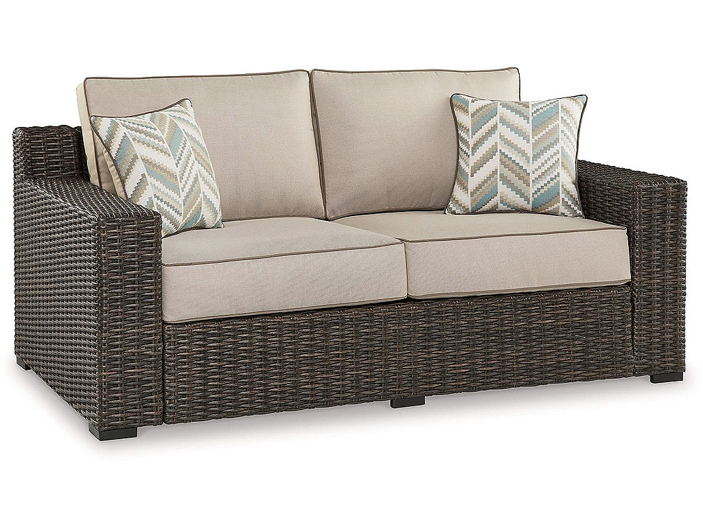 Coastline Bay Outdoor Loveseat with Cushion - main image