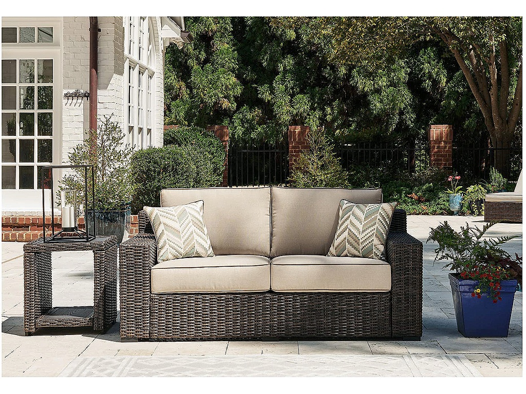 Coastline Bay Outdoor Loveseat with Cushion - image 1