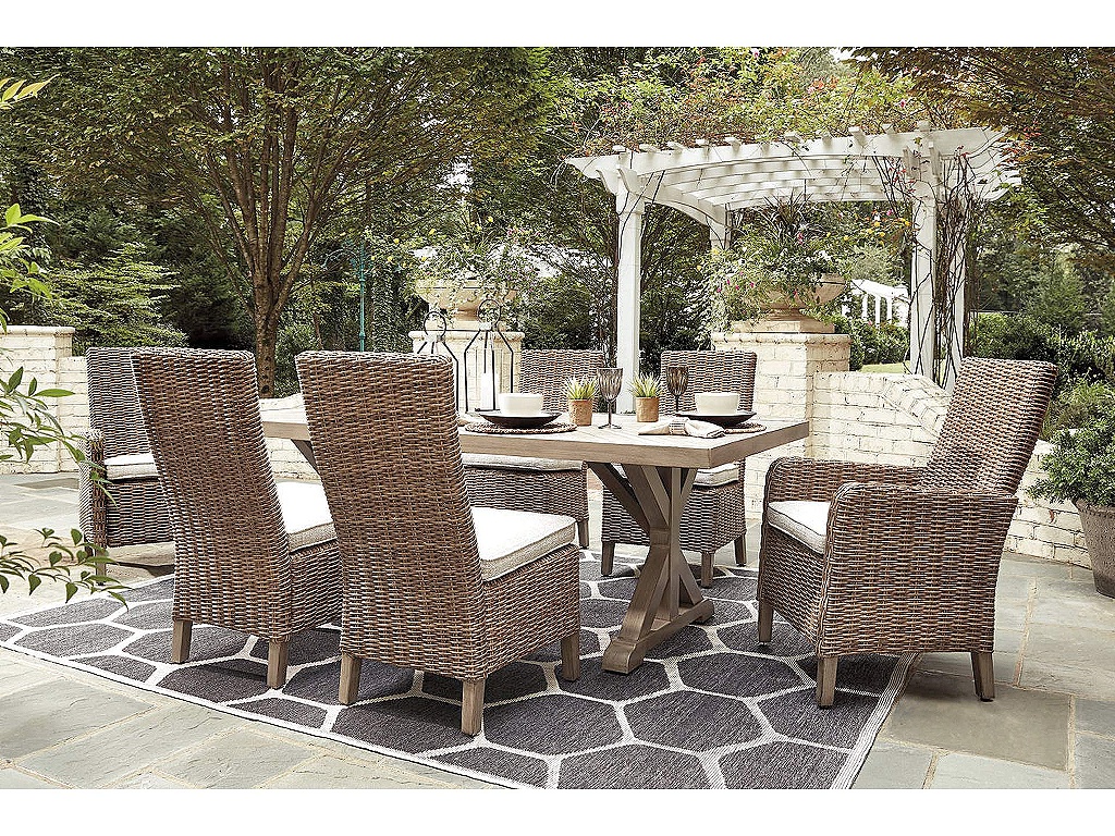 Beachcroft Outdoor Dining Table with 6 Chairs - main image