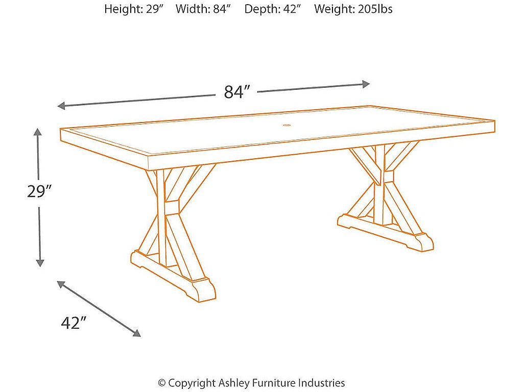Beachcroft Outdoor Dining Table - image 3