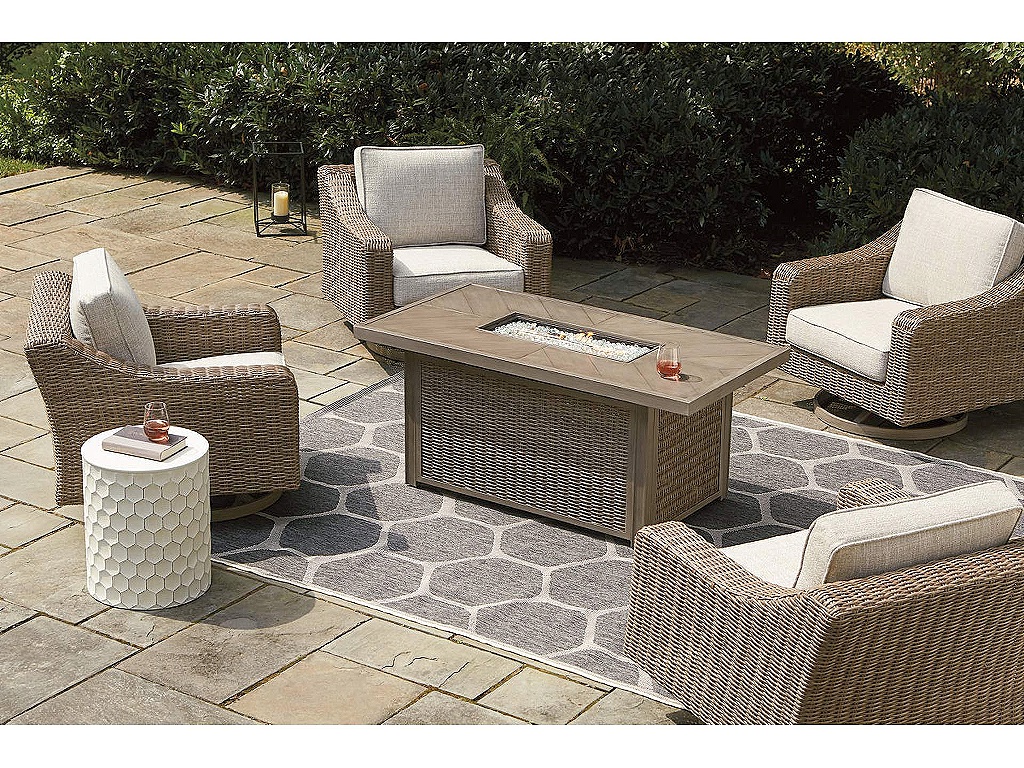Beachcroft 5-Piece Outdoor Fire Pit Table with 4 Chairs - image 6