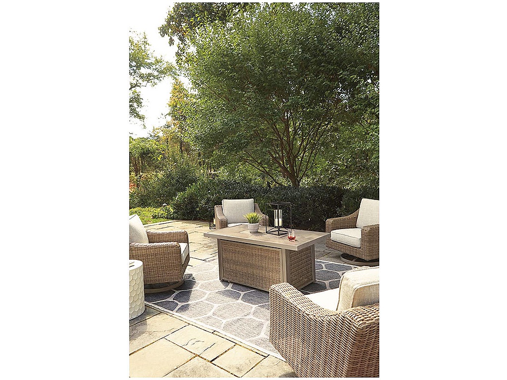 Beachcroft 5-Piece Outdoor Fire Pit Table with 4 Chairs - image 5