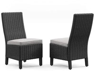 Beachcroft Outdoor Side Chair with Cushion (Set of 2)