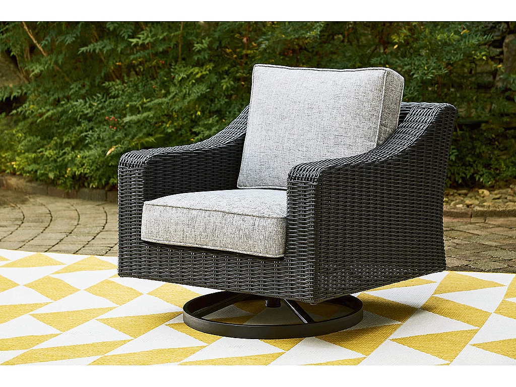 Beachcroft Outdoor Swivel Lounge with Cushion - image 1