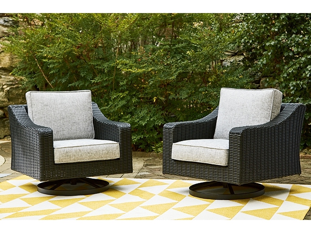 Beachcroft Outdoor Swivel Lounge with Cushion - image 7