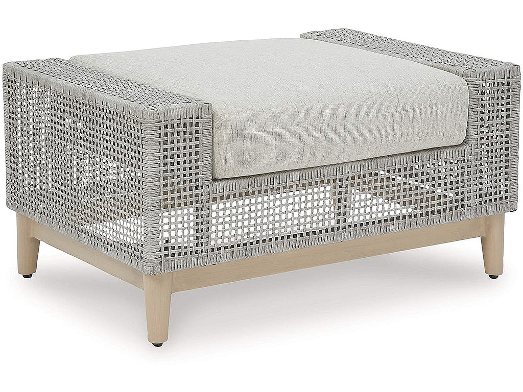 Seton Creek Outdoor Ottoman with Cushion - main image