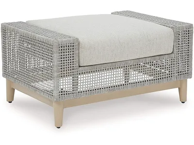 Seton Creek Outdoor Ottoman with Cushion