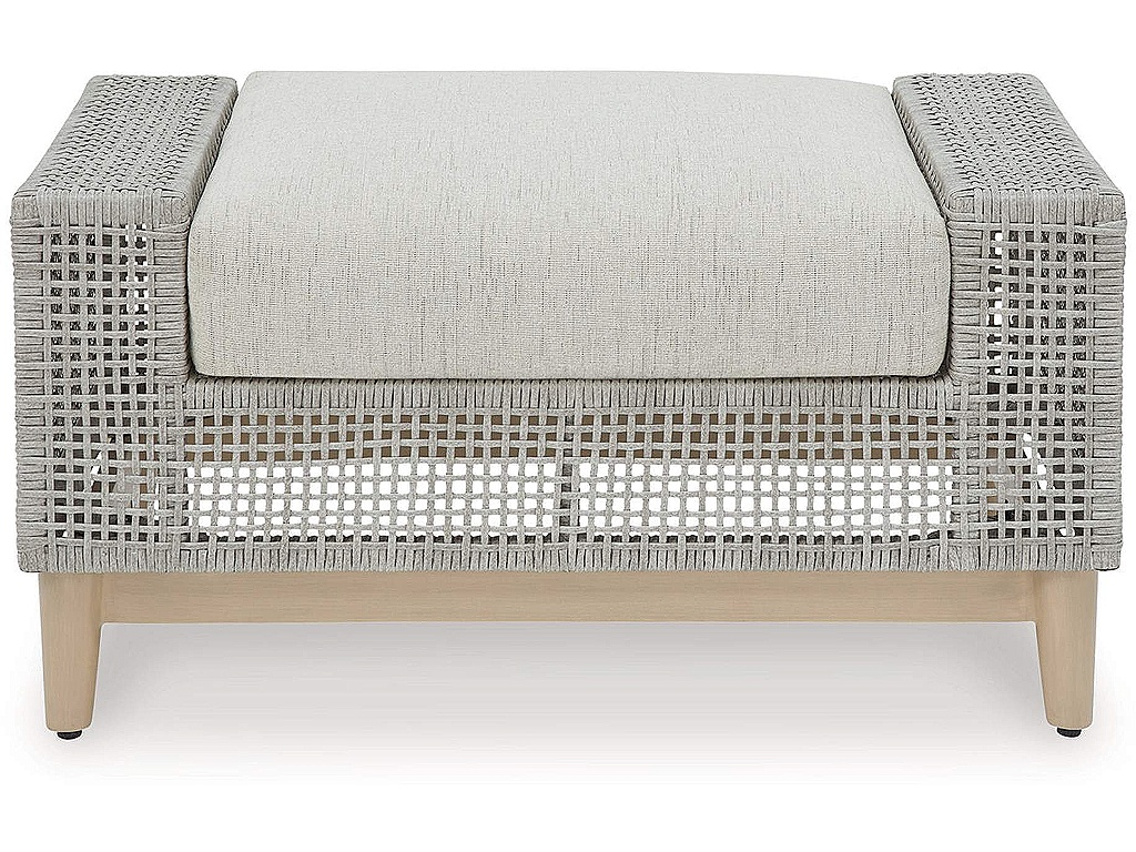 Seton Creek Outdoor Ottoman with Cushion - image 2