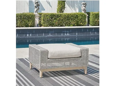 Seton Creek Outdoor Ottoman with Cushion