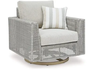 Seton Creek Outdoor Swivel Lounge with Cushion