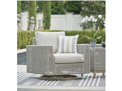 Seton Creek Outdoor Swivel Lounge with Cushion