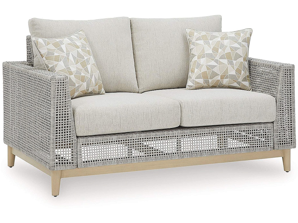 Seton Creek Outdoor Loveseat with Cushion - main image