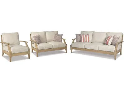 Clare View Outdoor Sofa, Loveseat and Lounge Chair