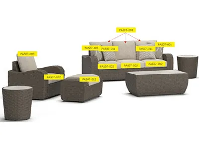 Sandy Bloom Seat Cushion