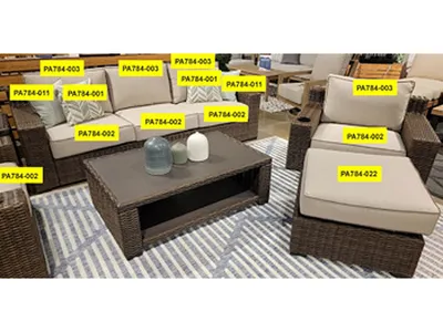 Coastline Bay Ottoman Cushion