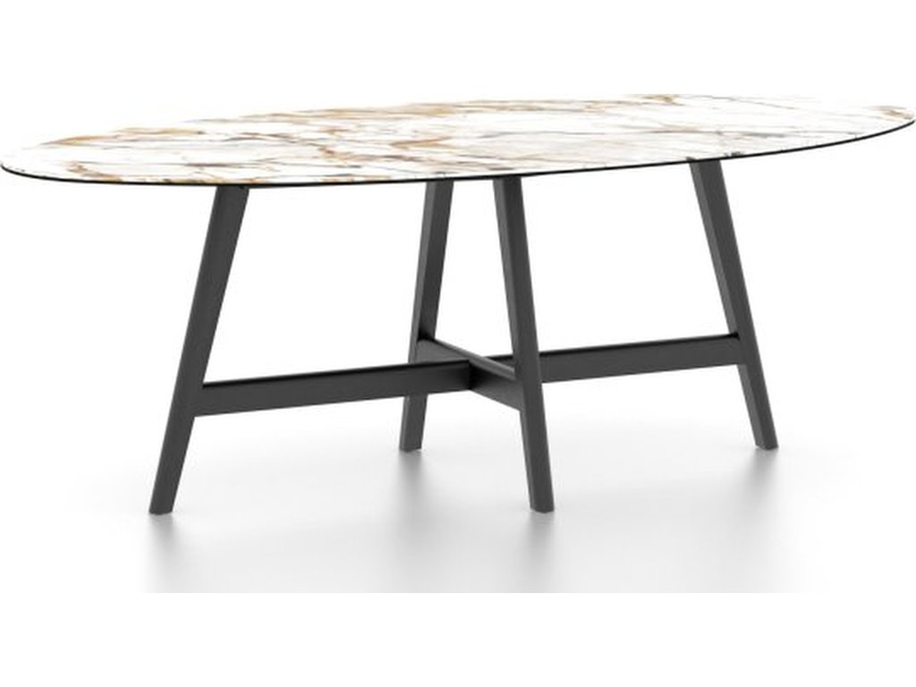 Oval Porcelain Table – Base DV - main image