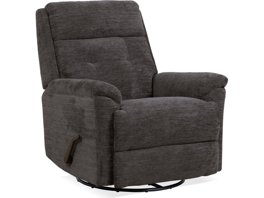 Sophisticated Steel Perfect Match Swivel Gliding Recliner - main image