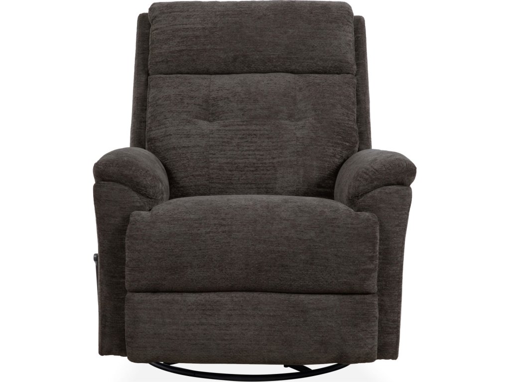 Sophisticated Steel Perfect Match Swivel Gliding Recliner - image 1