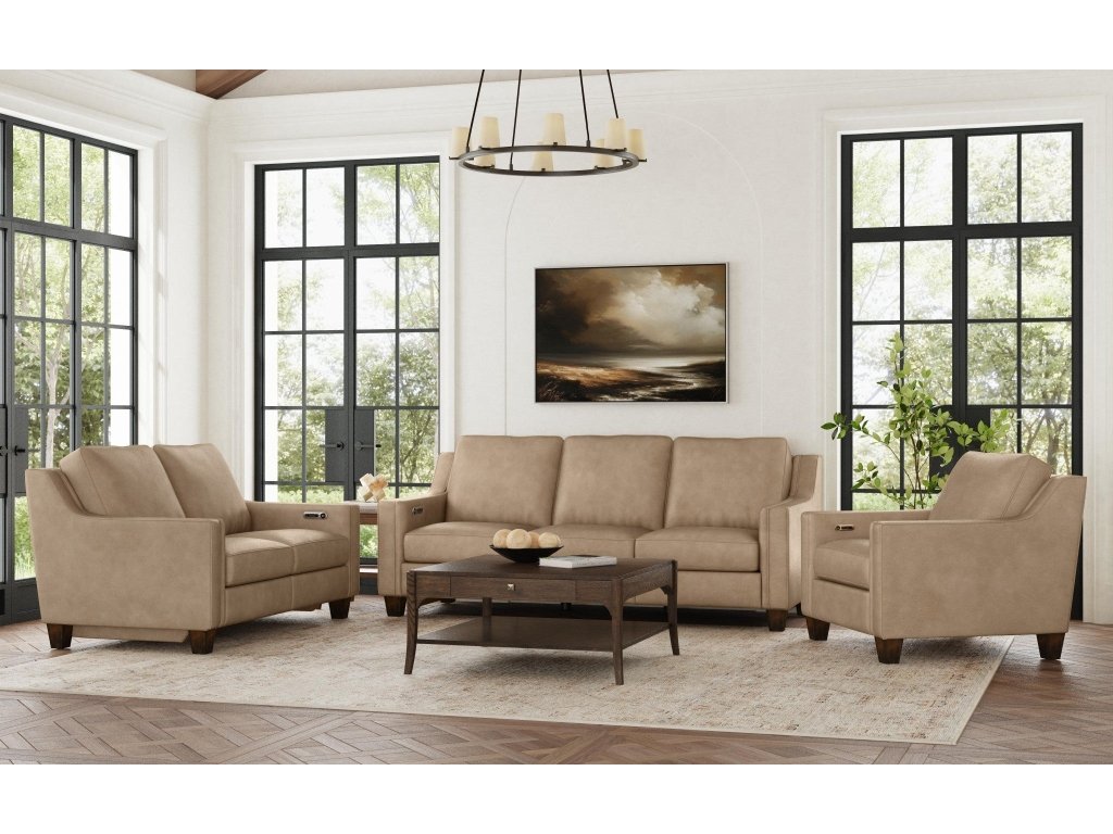 Finley Leather Power Inclining Sofa - image 7