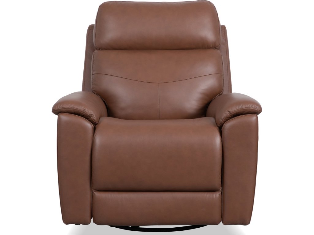 Refined Hickory Perfect Match Power Swivel Gliding Recliner with Power Headrest & Lumbar - image 1