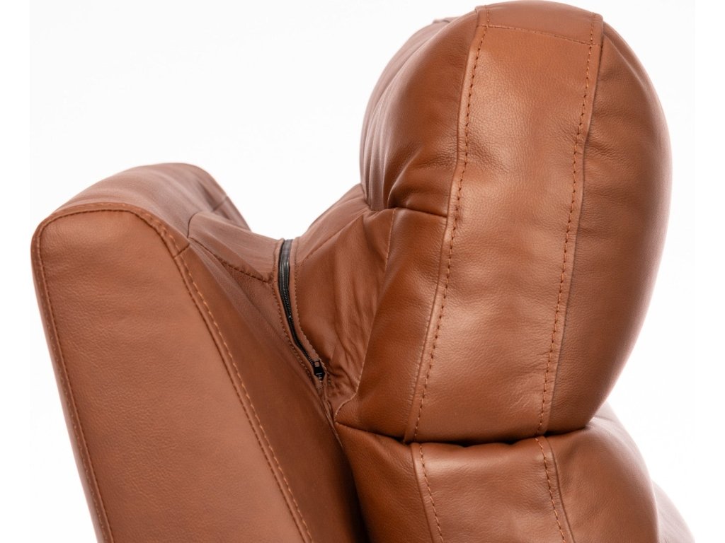 Refined Hickory Perfect Match Power Swivel Gliding Recliner with Power Headrest & Lumbar - image 4