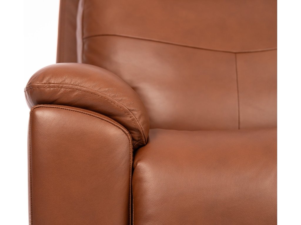 Refined Hickory Perfect Match Power Swivel Gliding Recliner with Power Headrest & Lumbar - image 5