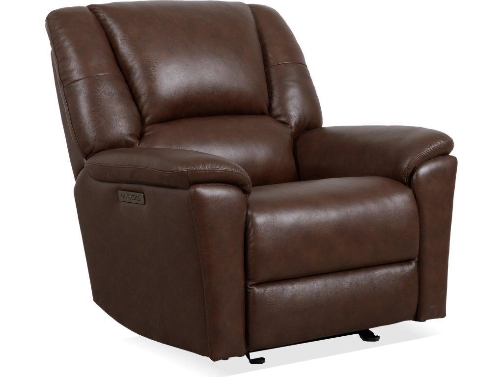 Plush Tavern Brown Perfect Match Power Gliding Recliner with Power Headrest & Lumbar - main image