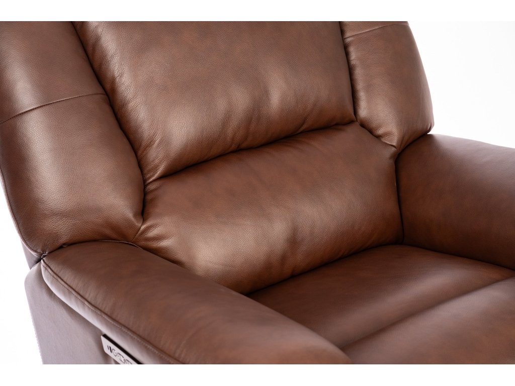 Plush Tavern Brown Perfect Match Power Gliding Recliner with Power Headrest & Lumbar - image 4