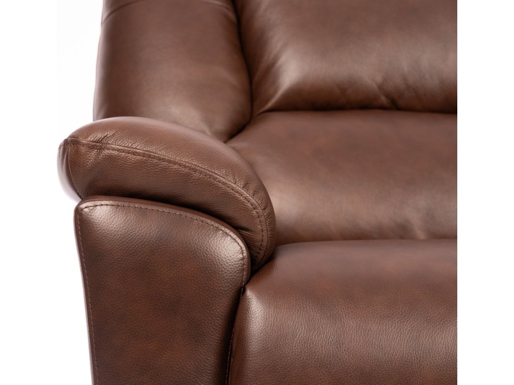 Plush Tavern Brown Perfect Match Power Gliding Recliner with Power Headrest & Lumbar - image 5