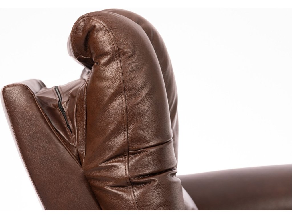 Plush Tavern Brown Perfect Match Power Gliding Recliner with Power Headrest & Lumbar - image 6