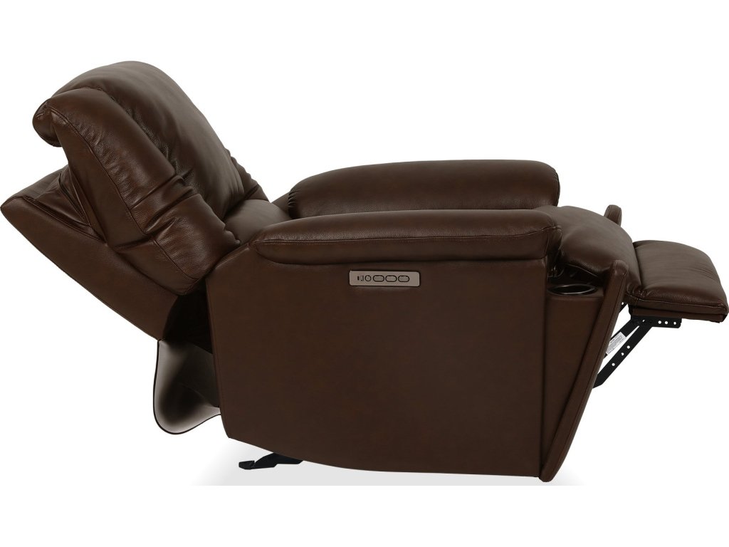 Plush Tavern Brown Perfect Match Power Gliding Recliner with Power Headrest & Lumbar - image 7