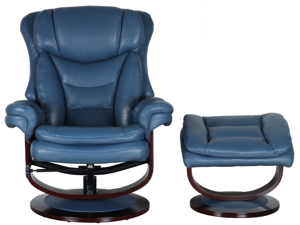 Roscoe Pedestal Reclining Chair & Ottoman - image 3