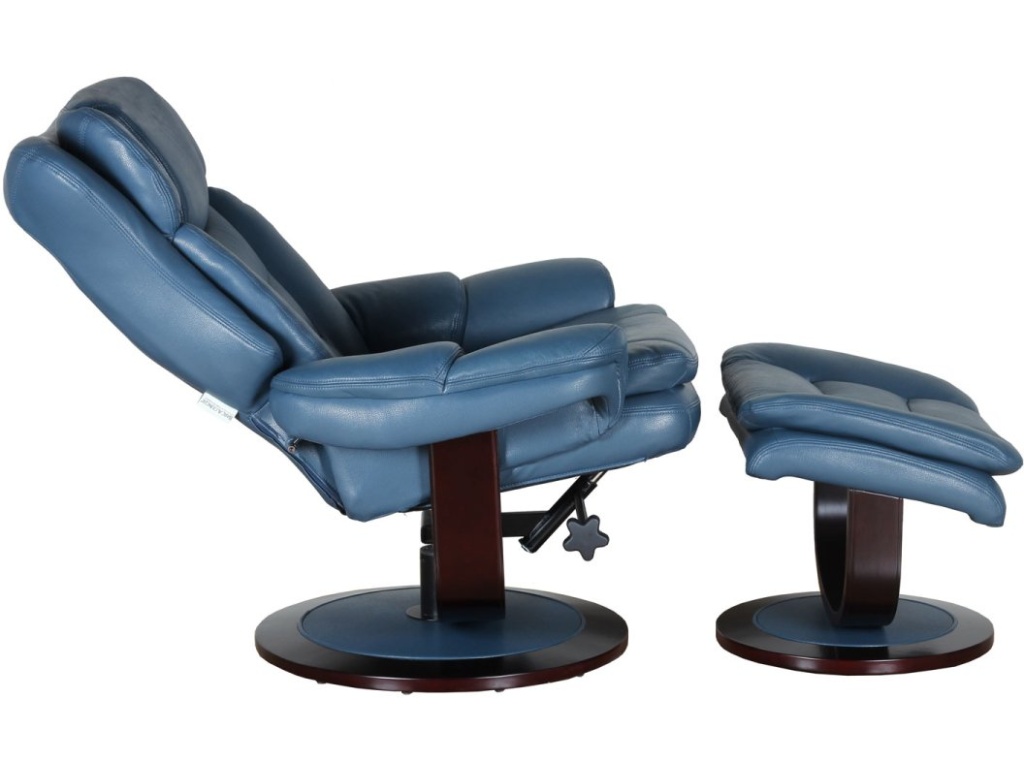 Roscoe Pedestal Reclining Chair & Ottoman - image 2