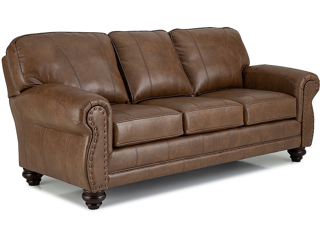 Best Home Furnishings Noble Top-Grain Leather Stationary Sofa, primary thumbnail