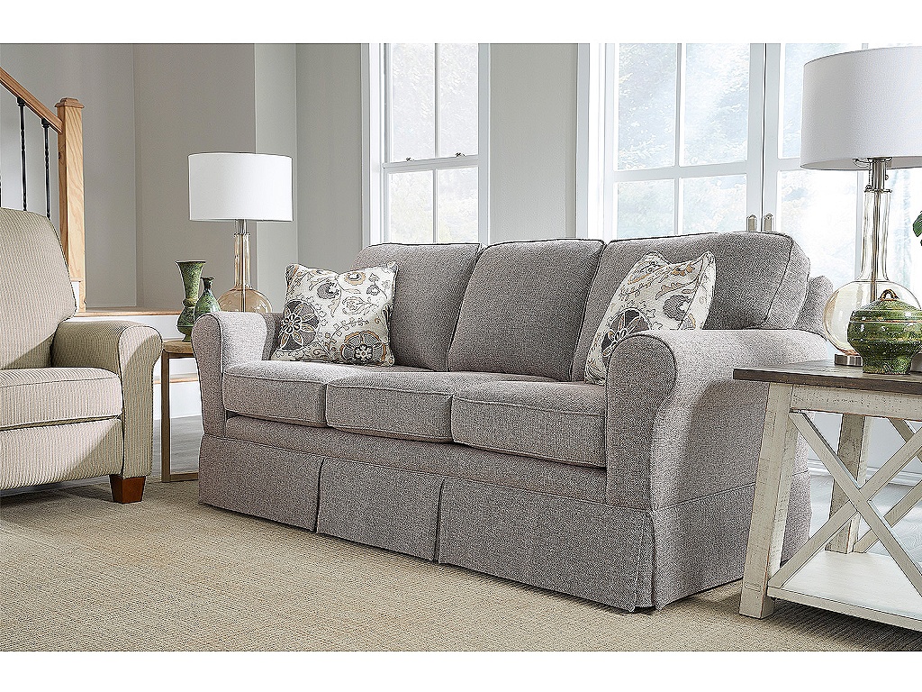 Susanna Rolled Arm Skirted Sofa - image 12