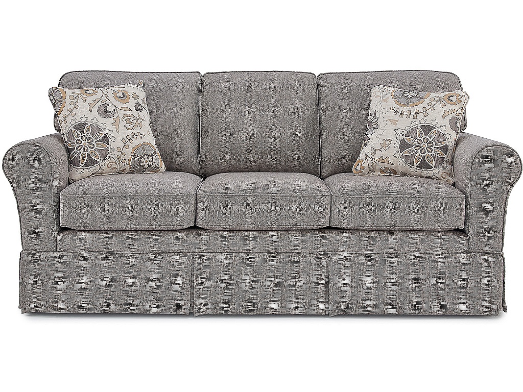 Susanna Rolled Arm Skirted Sofa - image 1