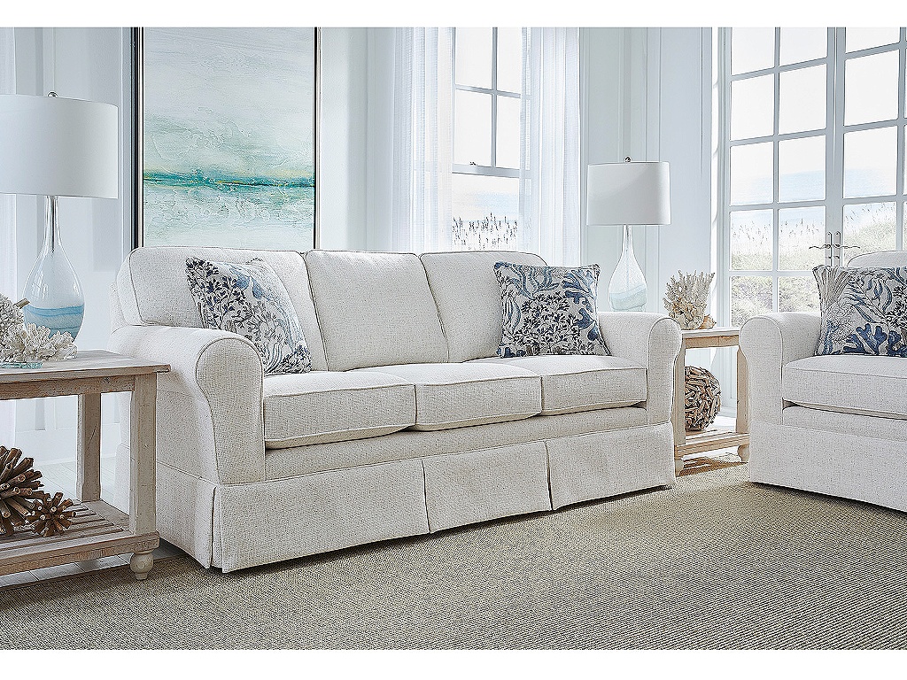 Susanna Rolled Arm Skirted Sofa - image 10