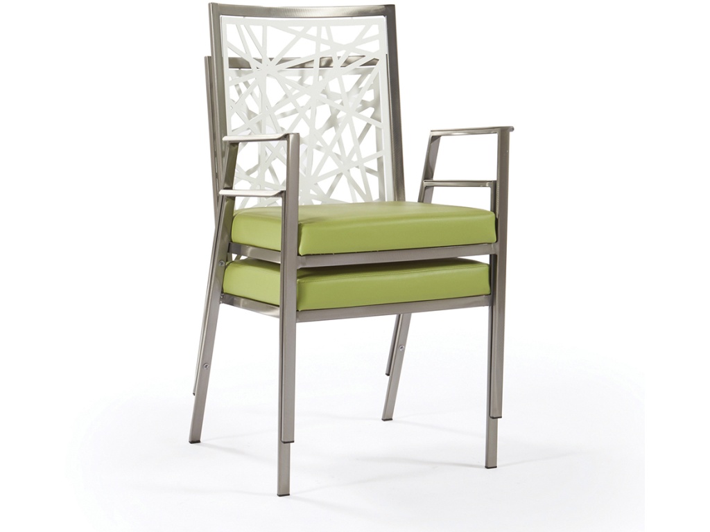 Luca Stacking Arm Chair, Enigma Insert - image 1