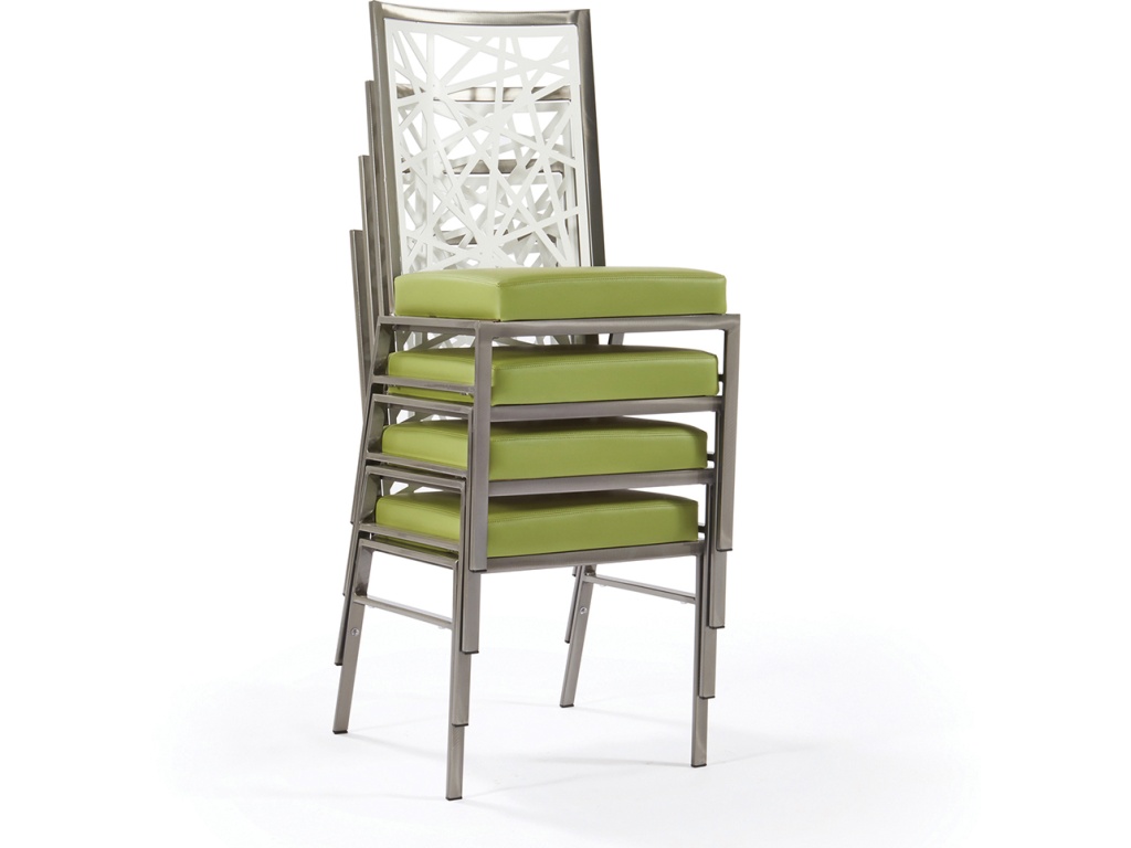 Johnston Casuals Furniture Luca Stacking Side Chair, Engmia Insert, alternate view 2