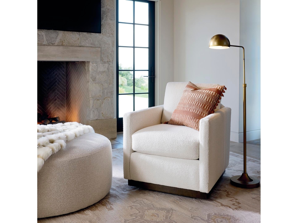 Myles Thin Track Arm Swivel Chair - image 1