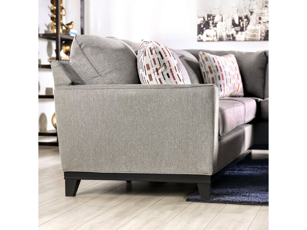 Sectional, Light Gray - image 5