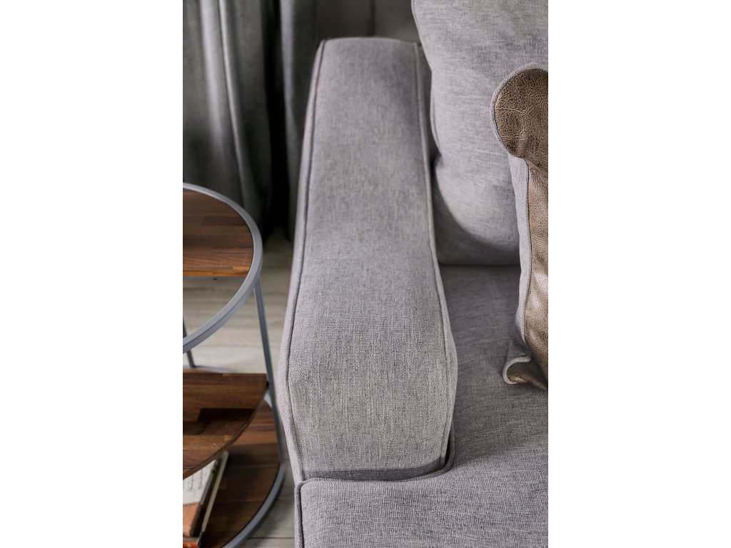 Loveseat, Light Gray/Brown - image 7
