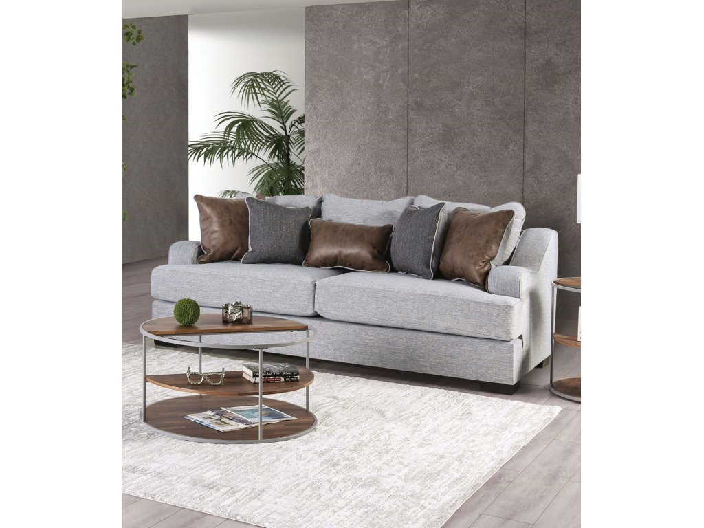 Sofa, Light Gray/Brown - main image