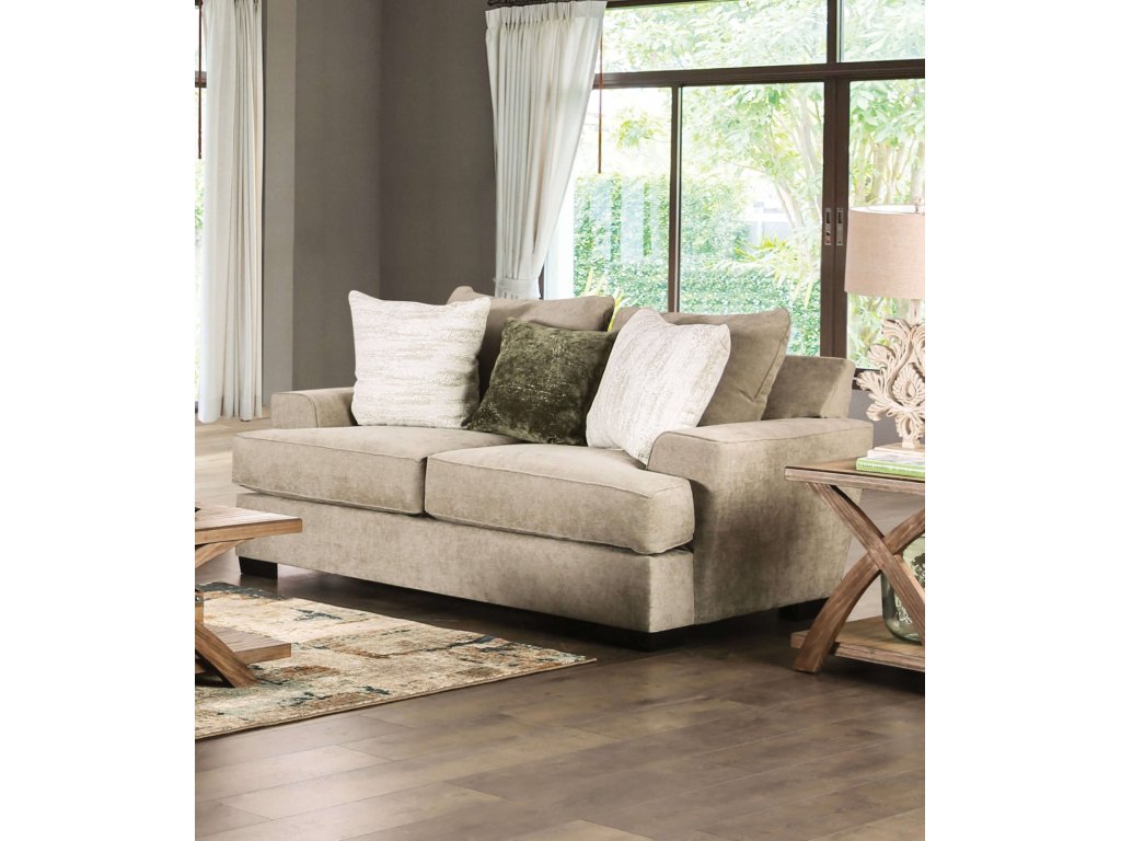 Loveseat, Ash Green/Ivory - main image