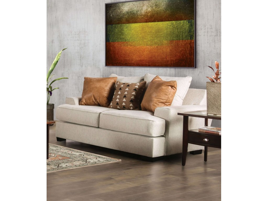 Loveseat, Sand/Caramel - main image