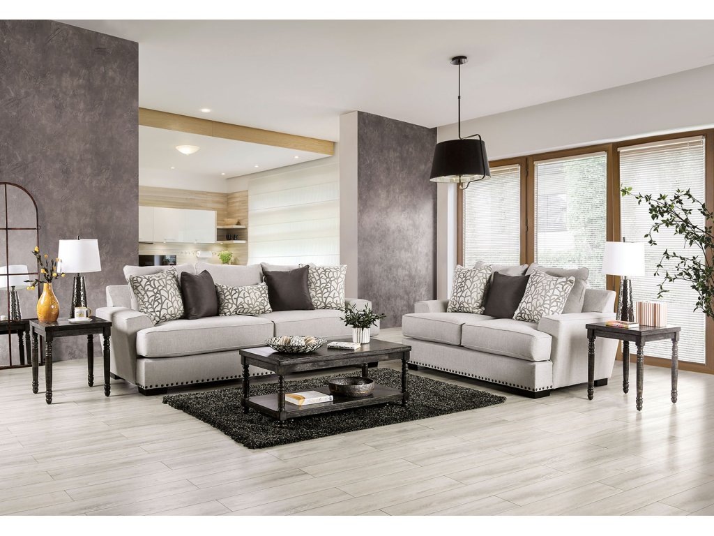 Sofa, Light Gray/Black - image 1