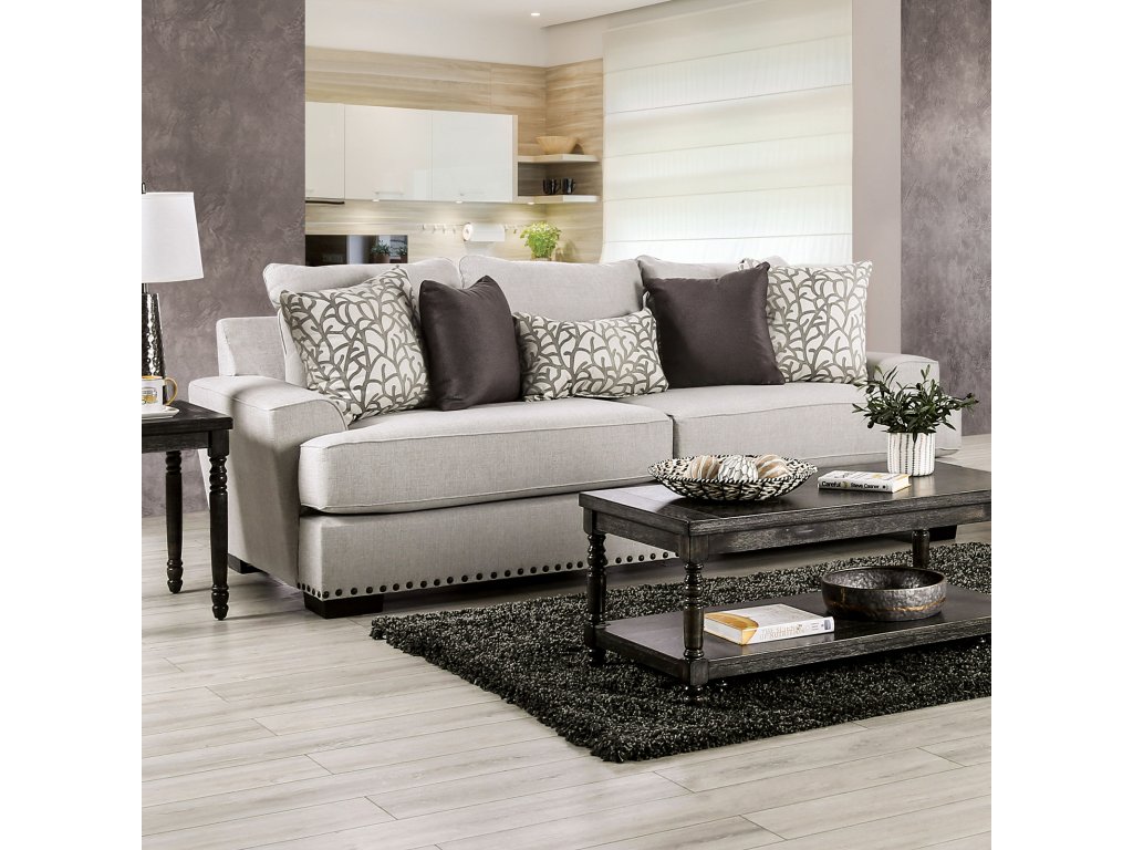 Sofa, Light Gray/Black - main image